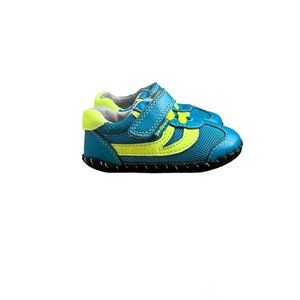 Pediped Baby Infant Shoes Cliff Aqua Lime Size 12-18 M